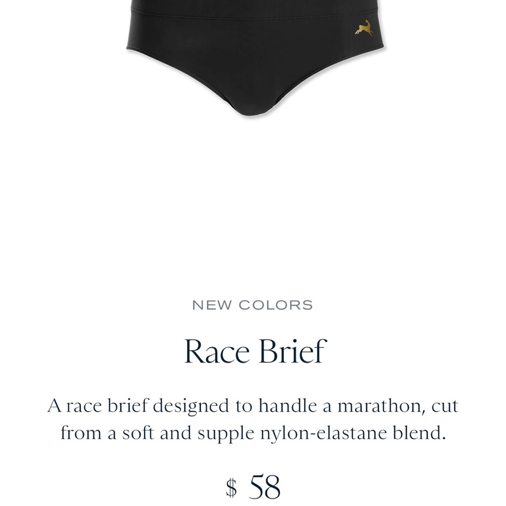 Tracksmith racing briefs